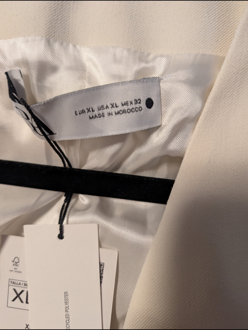 Zara Cream Blazer Dress - Picture 7 of 7